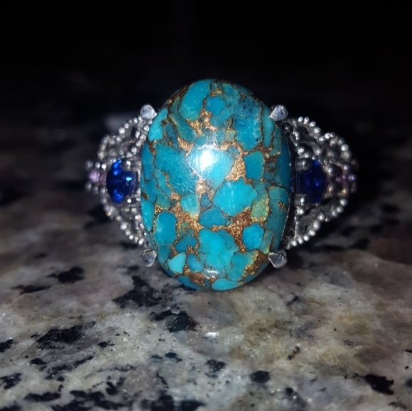 Mojave blue turquoise ring - Picture 5 of 5